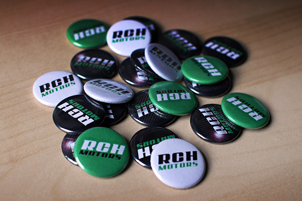 RCH Motors Button Badges