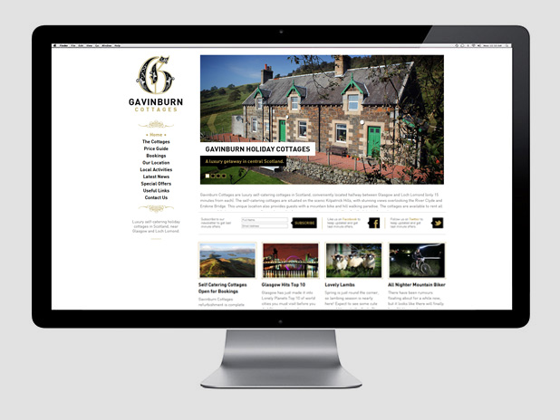 Gavinburn Cottages Website