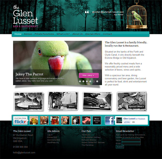 Glen Lusset Website Design