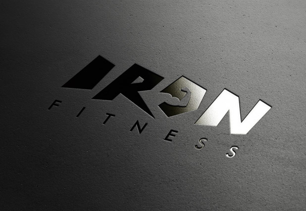 Iron Fitness Embossed Print
