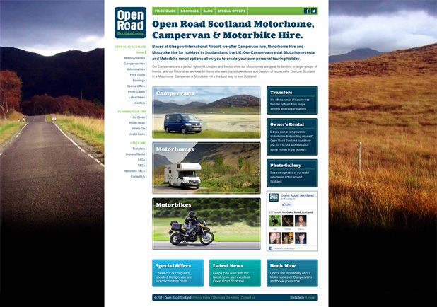 Open Road Scotland Website