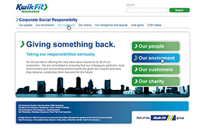 KiwkFit Insurance Website Design